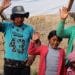 Familia beneficiaria de los programas de seguridad alimentaria en Ayacucho